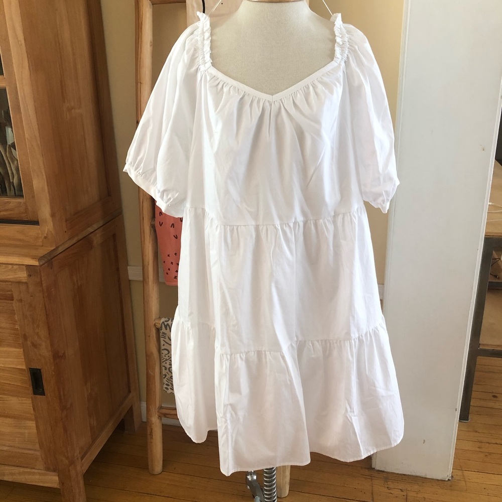 Who What Where White Cotton Dress